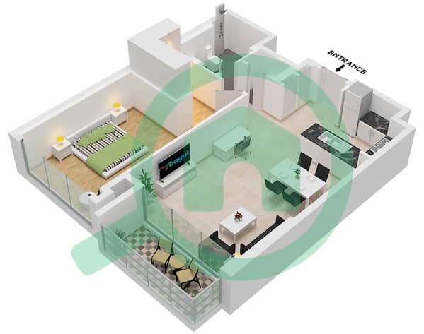 Type 2 Unit 2,6 Floor 2-23 
Type 2 Unit 5 Floor 25-40