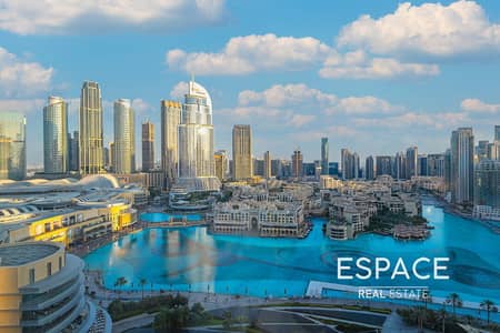 1 Bedroom Apartment for Sale in Downtown Dubai, Dubai - Full Fountain View |Study| Best Layout