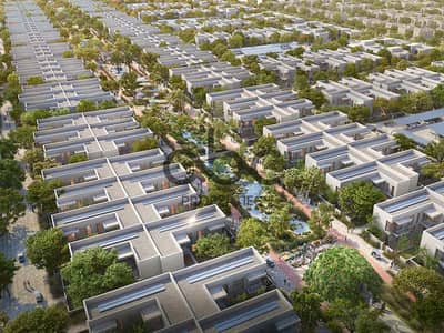 تاون هاوس 4 غرف نوم للبيع في جزيرة ياس، أبوظبي - ALDAR_SustainableCity01_CGI02_SustainabilityAerial_03 copy. png