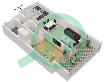 La Residenza - 1 Bedroom Apartment Type C Floor plan