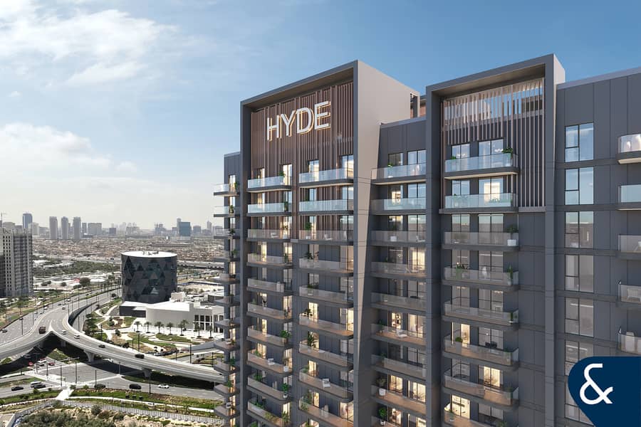 位于迪拜山庄，公园山庄，Hyde Residences 2 卧室的公寓 3695777 AED - 10200228