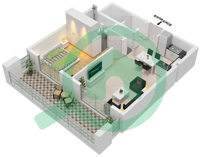 Majestique Residence 1 - 1 Bedroom Apartment Type A Floor plan
