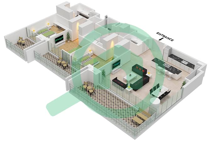 Type A.2 Unit 4 Floor 3,6,9,12,15