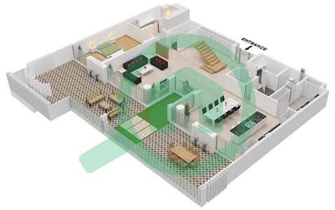 المخططات الطابقية لتصميم النموذج / الوحدة A.1/UNIT G04,G05 FLOOR 1 شقة 4 غرف نوم - برج سنترال بارك بلازا A