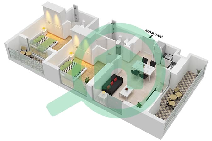 Type B Unit 01, Floor 2-28