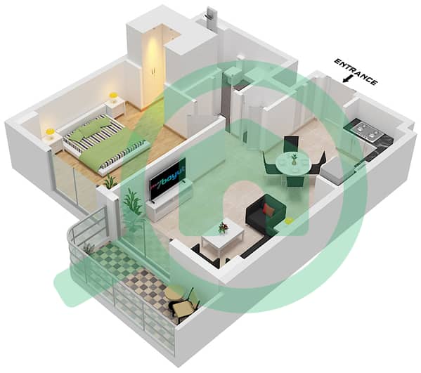 Type 1H Unit 3,12,15,20 Floor 2-5 Type 1H Unit 8,11 Floor 2-7 Type 1H Unit 4 Floor 6-10 Type 1H Unit 7,16 Floor 6-7