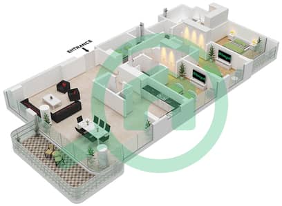 Luce - 3 Bedroom Apartment Type A FLOOR 2-7 Floor plan
