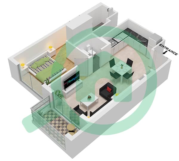 Type A Unit 1 Floor 9-21,26-38
Unit 8 Floor 9-21,26-38