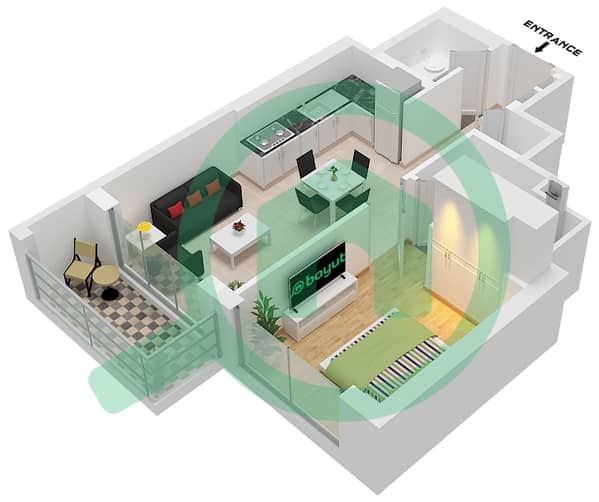 Type B Unit 5 Floor 9-21,26-38,42-46,57-70