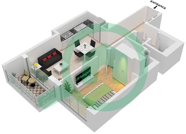 Type D Unit 13 Floor 9-21,26-38