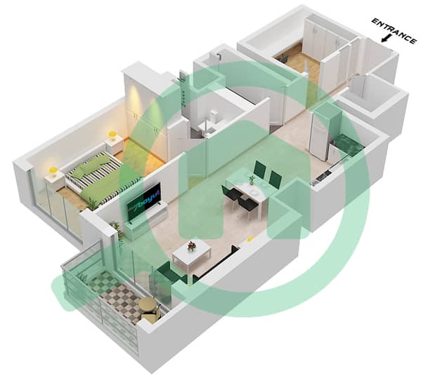Type D Unit 8 Floor 42-46,48-52,57-70