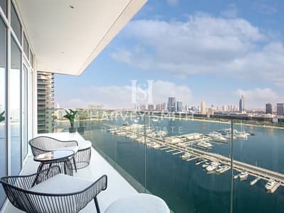 3 Bedroom Flat for Rent in Dubai Harbour, Dubai - Sea View | Luxury Furnished | 3BR + Maid