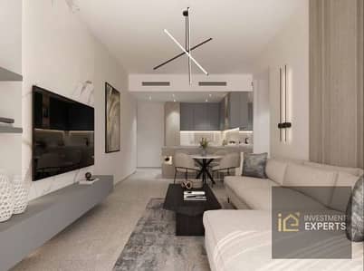 شقة 1 غرفة نوم للبيع في قرية جميرا الدائرية، دبي - Living Room. png