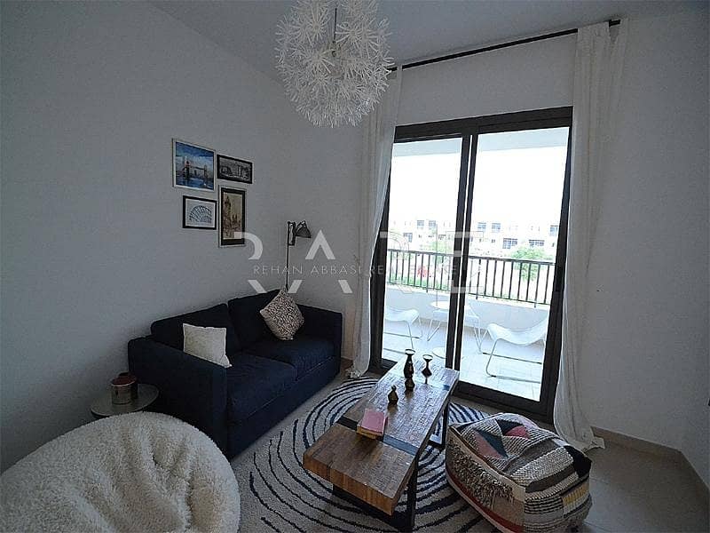 12 4  Bedroom + Maids Very Close to Pool and Park ( Corner Unit )