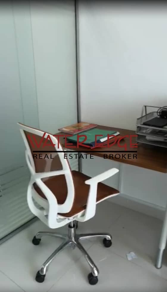Furnished and partitioned office in Business Bay I Lake View