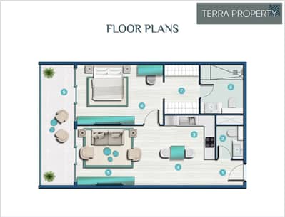 1 Bedroom Apartment for Sale in Al Hamra Village, Ras Al Khaimah - 1br t2. png