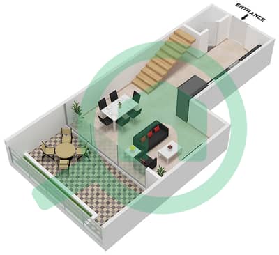 The Autograph - 2 Bed Apartments Type/Unit N-B1/Unit 33 Floor Ground Floor plan