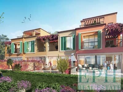 大马士革湖住宅， 迪拜 4 卧室联排别墅待售 - Außenvisualisierung 4BR Townhouse. jpg