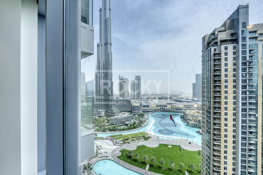 Spacious | Fountain and Burj View | Unfurnished