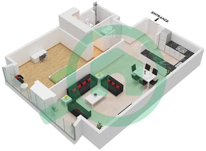 永恒之塔 - 1 卧室公寓套房3 FLOOR 59戶型图