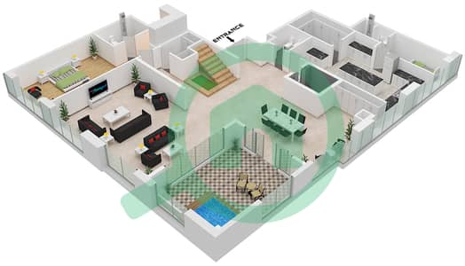 永恒之塔 - 4 卧室公寓套房2,4 FLOOR 100,101戶型图