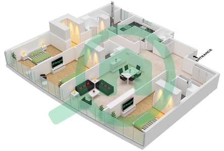 Sky Tower - 3 Bed Apartments Unit 03,08 Floor plan