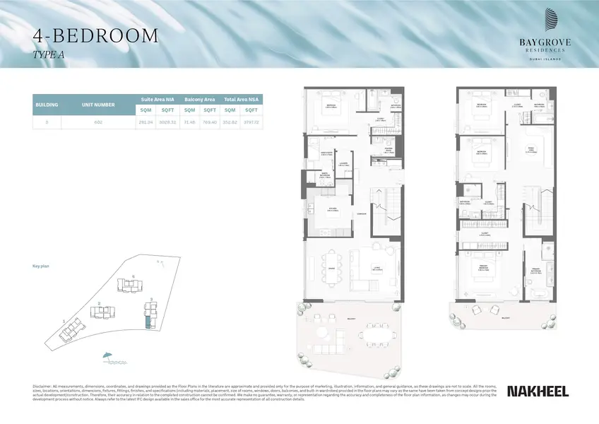 4 BR floor plan