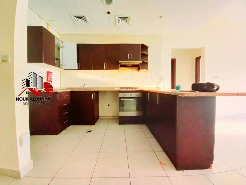 MONTHLY PAYMENTS ( 12 CHEQUES ) - SPACIOUS 1BHK WITH BIG BALCONY - RENT 56K - OPEN VIEW - KID'S PLAY AREA + GYM + SWIMMING POOL + CAR PARKING FREE