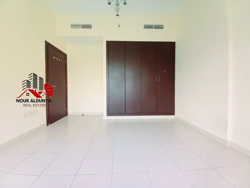 MONTHLY PAYMENTS ( 12 CHEQUES ) - SPACIOUS 1BHK WITH BIG BALCONY - RENT 56K - OPEN VIEW - KID'S PLAY AREA + GYM + SWIMMING POOL + CAR PARKING FREE