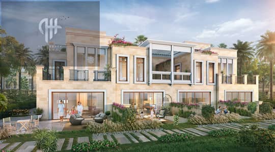 4 Cпальни Таунхаус Продажа в Дамак Лагунс, Дубай - Malta - 5 and 4 br LR Rear View. jpg