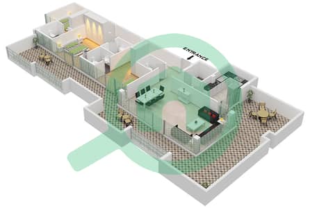 贾纳延大道D座 - 3 卧室公寓类型／单位S / UNIT 2 FLOOR 5戶型图