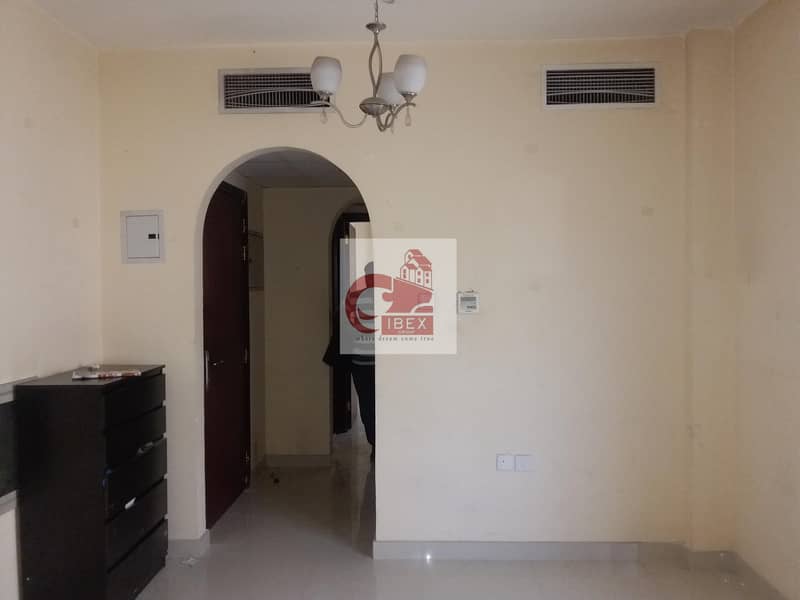 Excellent neat and clean building 1bhk in just 24k with balcony 2washrooms central AC at prime location in muwaileh