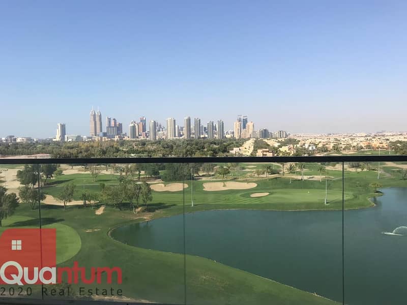 FULL GOLF COURSE VEW AND EMIRATES HILLS VIEW