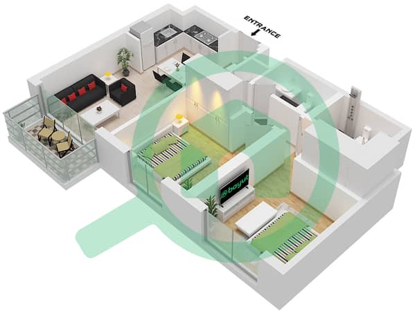 Type 11-12 Unit 12 Floor Podium 1-2
Unit 17,23 Floor 2-14
Type 13 Unit 12 Floor 15-19