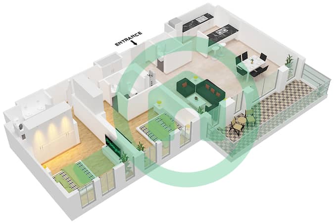 Type 4-4 Unit 4 Floor 1