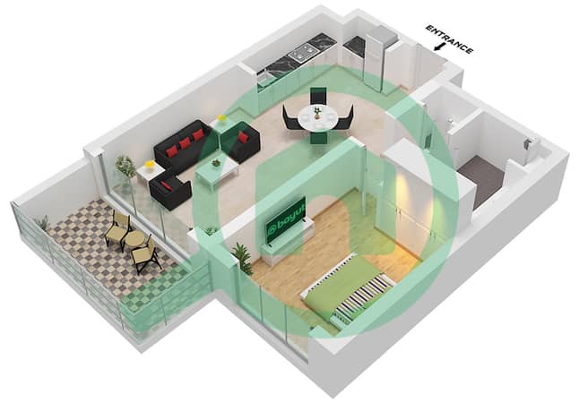 Type 2B Unit 4 Floor 1-8