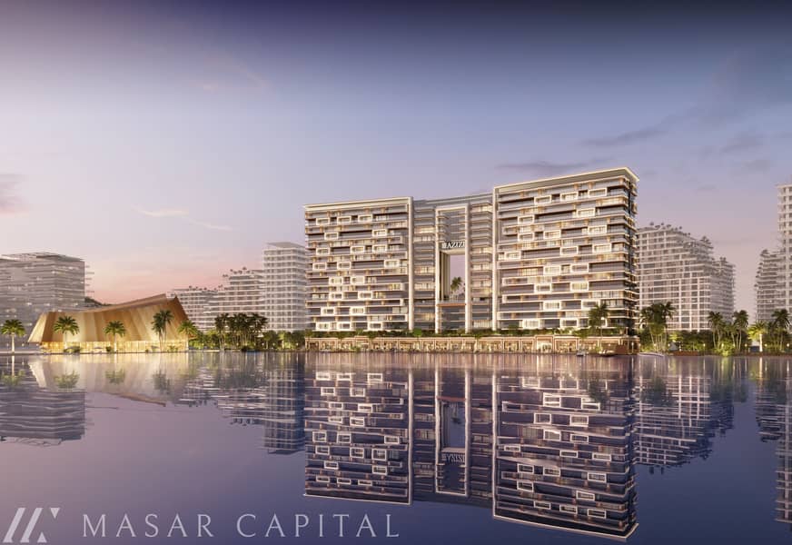 15 Dubai South_Azizi Venice_B 001_Water View Evening_03. jpg