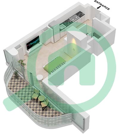 Ellington Views I - Studio Apartment Type/unit 1 / UNIT W102 FLOOR 1-13 Floor plan