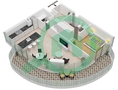 Ellington Views I - 1 Bedroom Apartment Type/unit 1 / UNIT W104 FLOOR 1-13 Floor plan