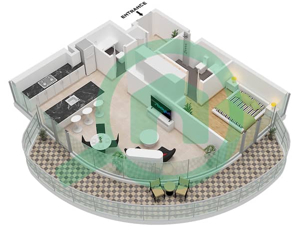 Type 1 Unit W104,E105 Floor 1 W204,E205,W210 Floor 2-6 W703,E705,W709 Floor 7-10 W1106,E1105 Floor 11 E1205 Floor 12 E1305 Floor 13