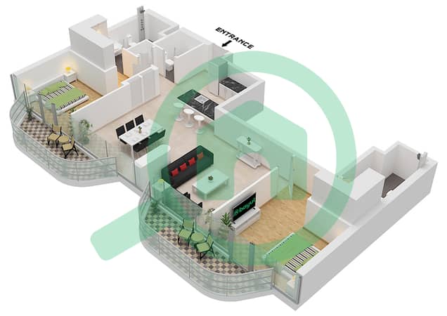 Type 3 Unit E02 Floor 17