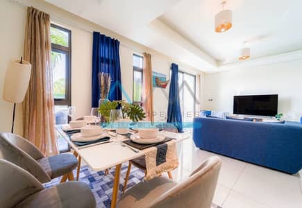 PRVT POOL SINGLE ROW PARK VIEW STUNNING 3BR MAIDS VILLA NON NEGOTIBLE