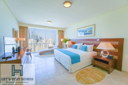 2 Bedroom Apartment for Rent in Jumeirah Beach Residence (JBR), Dubai - 2 bed - King bed 1. jpg