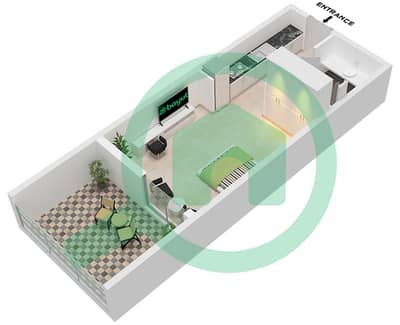 The Community Motor City - Studio Apartment Type 2 Floor plan