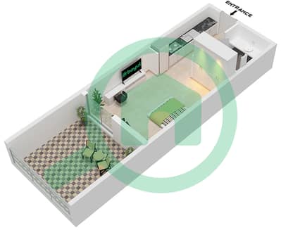 The Community Motor City - Studio Apartment Type 3 Floor plan