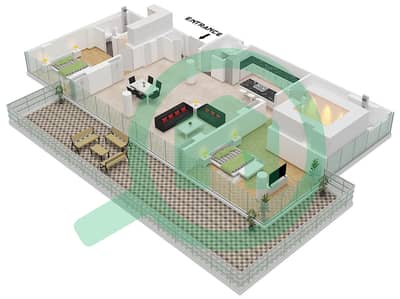 Ashjar G2 - 2 Bedroom Apartment Unit 3 FLOOR GROUND Floor plan