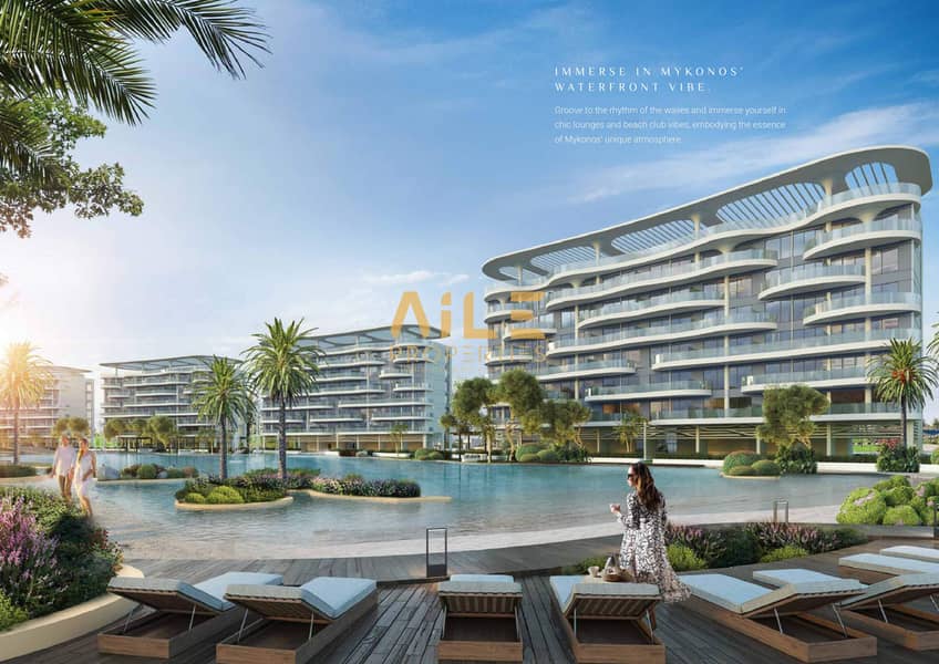 位于大马士革湖住宅，Lagoon Views 1 卧室的公寓 1442000 AED - 10328551