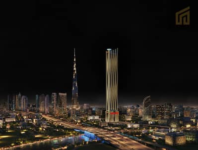 Studio for Sale in Business Bay, Dubai - Bayz 102 View7_Night_Final_Option1. jpg