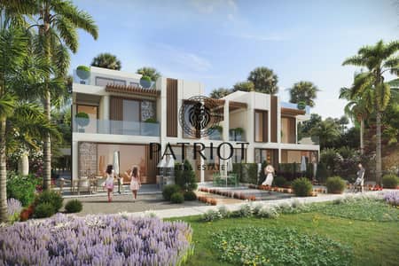 4 Bedroom Townhouse for Sale in DAMAC Lagoons, Dubai - Marbella - REAR. jpg