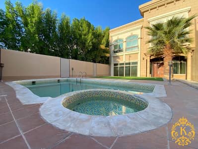 Bright Luxury Villa Six Master Bedrooms Hall,Dining Space,Wardrobes,Nice Bright Kitchen,Pool,Garden,Maid Room,Driver Room,Covered Car Parking At Al Ka